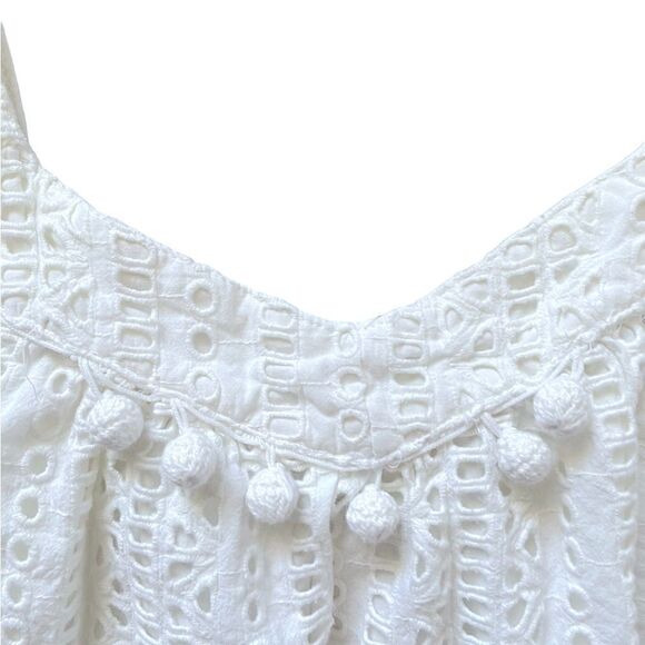 SUNDANCE Sugar Sand Tank Top White Size Medium - Picture 4 of 7